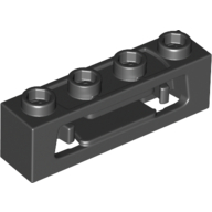Brick Special 1 x 4 with Inside Clips (Disk Shooter)