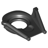 Minifig Collar SW Darth Vader Helmet Bottom