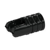 Hinge Cylinder 1 x 2 Locking with 2 Click Fingers and Axle Hole, 7 Teeth