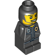 Microfig City Alarm Police Officer