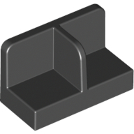 Panel 1 x 2 x 1 with Rounded Corners and Central Divider
