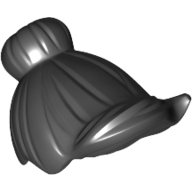 Minifig Hair Top Knot Bun and Forelock