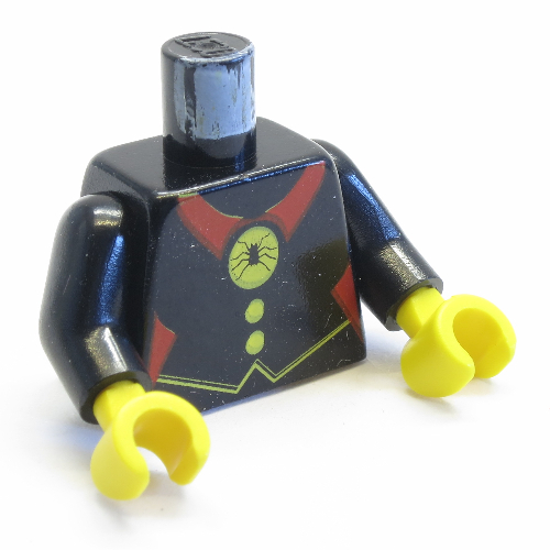 Torso Castle Fright Knights Red Spider Medal Print / Black Arms / Yellow Hands