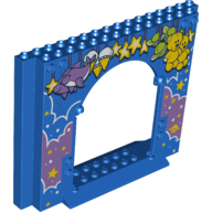 Panel 4 x 16 x 10 with Dolphins, Stars, Planets, Theddybears, Clouds print