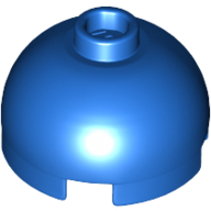Brick Round 2 x 2 Dome Top - Hollow Stud with Bottom Axle Holder x Shape + Orientation