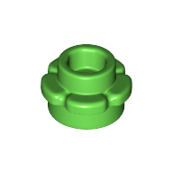 Plant, Flower, Plate Round 1 x 1 with 5 Petals