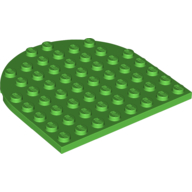 Plate 8 x 8 with Half Circle