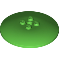Dish 6 x 6 Inverted (Radar) with Solid Studs