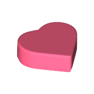 Tile 1 x 1 Heart