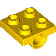 Plate Special 2 x 2 with 1 Pin Hole [Split Underside Ribs]