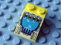 Slope 33° 3 x 2 with Divers Bubbles Print