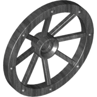 Wheel Wagon Large (33mm D.), hole notched for wheels holder pin