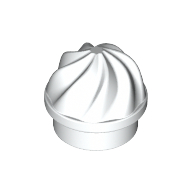 Plate Round 1 x 1 Swirled Top
