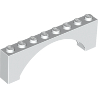 Brick Arch 1 x 8 x 2 Raised