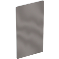 Mirror Front and White Paper Backing
