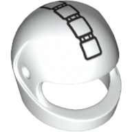 Helmet, Standard with 5 Square Buttons Print