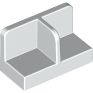 Panel 1 x 2 x 1 with Rounded Corners and Central Divider