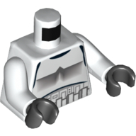 Torso Armour Stormtrooper Print, White Arms, Black Hands