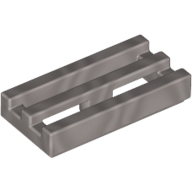 Tile Special 1 x 2 Grille with Bottom Groove