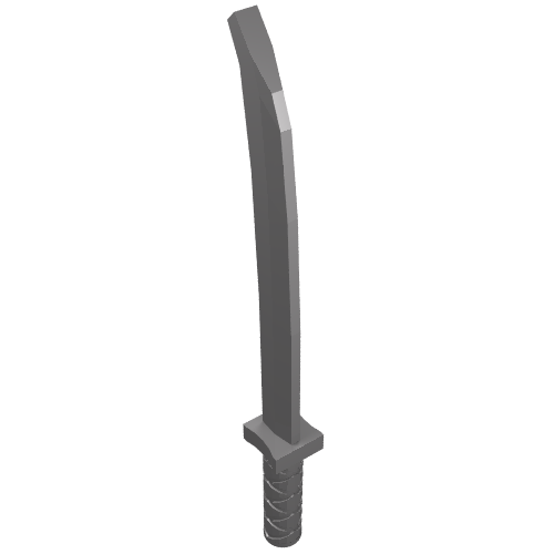 Weapon Sword / Katana / Shamshir with Uncapped Pommel [Square Guard]