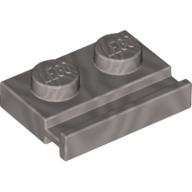 Plate Special 1 x 2 with Door Rail