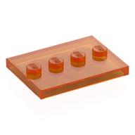 Plate Special 3 x 4 with 1 x 4 Center Studs [Plain]