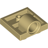 Plate Special 2 x 2 with 1 Pin Hole [Complete Underside Rib]