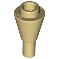 Cone 1 x 1 Inverted with Bar at Bottom (Ice Cream Cone)
