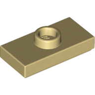 Plate Special 1 x 2 with 1 Stud with Groove and Inside Stud Holder (Jumper)
