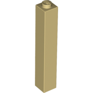 Brick 1 x 1 x 5 with Solid Stud