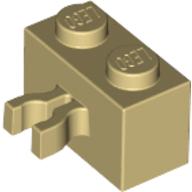 Brick Special 1 x 2 with Vertical Clip [Thick U Clip]