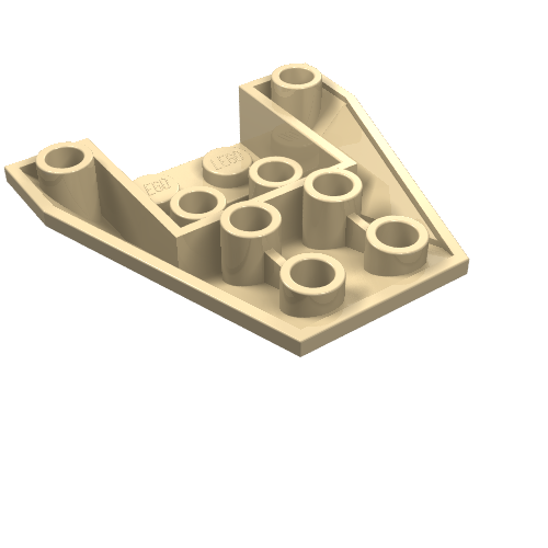 Wedge 4 x 4 Triple Inverted [2 Connections between Front Studs]