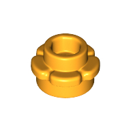 Plant, Flower, Plate Round 1 x 1 with 5 Petals