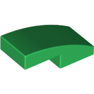 Slope Curved 2 x 1 No Studs [1/2 Bow]