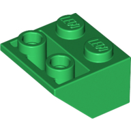 Slope Inverted 45° 2 x 2 [Ovoid Bottom Pin, Bar-sized Stud Holes]
