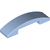 Slope Curved 4 x 1 Double No Studs