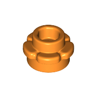 Plant, Flower, Plate Round 1 x 1 with 5 Petals