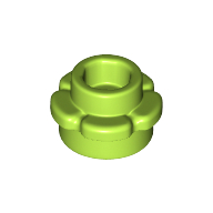 Plant, Flower, Plate Round 1 x 1 with 5 Petals