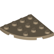 Plate Round Corner 4 x 4