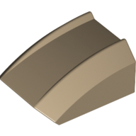 Slope Curved 2 x 2 with Lip, No Studs