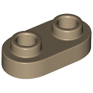 Plate Special 1 x 2 Rounded with 2 Open Studs