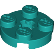 Plate Round 2 x 2 with Axle Hole Type 1 (+ Opening)