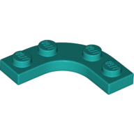 Plate Round Corner 3 x 3 with 2 x 2 Round Cutout