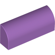 Brick 1 x 4 x 1 1/3 No Studs, Curved Top