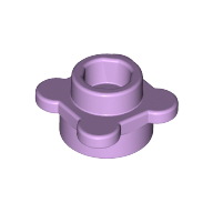 Plant, Flower, Plate Round 1 x 1 with 4 Petals