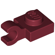 Plate Special 1 x 1 with Clip Horizontal [Thick Open O Clip]