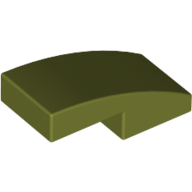 Slope Curved 2 x 1 No Studs [1/2 Bow]