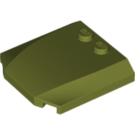 Slope Curved 4 x 4 x 2/3 Triple Curved with 2 Studs