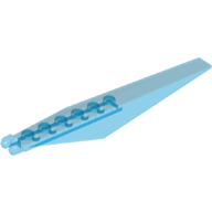 Hinge Plate 1 x 12 with Angled Side Extensions and Tapered Ends