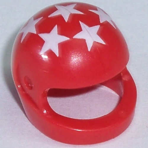 Minifig Standard Helmet with 7 White Stars Print